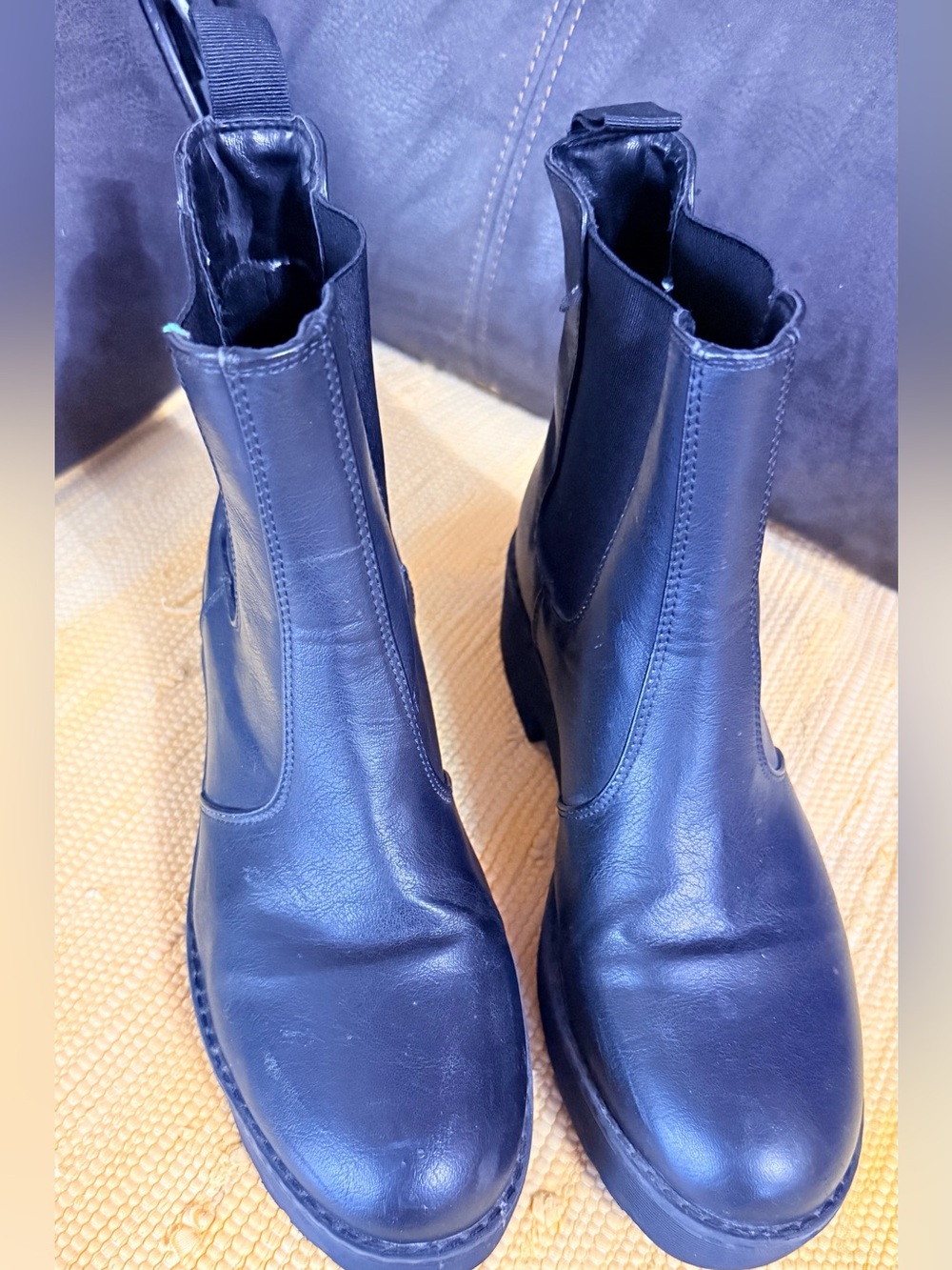 Dirty Laundry Black Chelsea Platform Ankle Boots